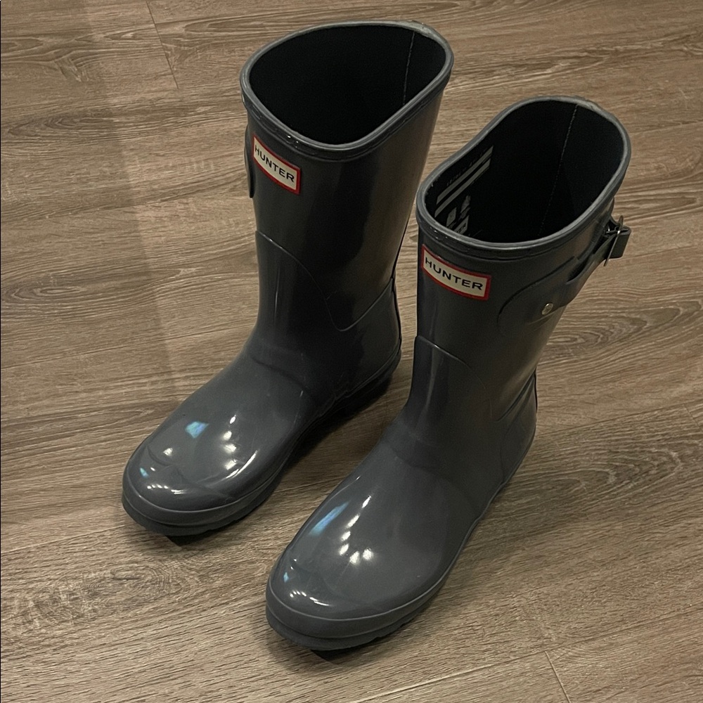 Hunter Charcoal/Dusty Blue Waterproof Boots